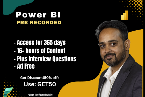 Power BI Full Course(Early Access)- Pre-Recorded